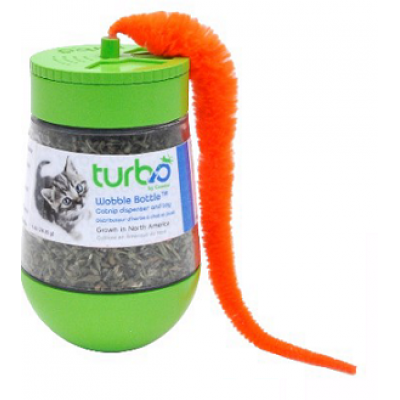 Turbo distributeur herbe a chat et jouet